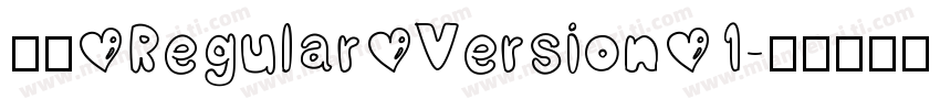 小愚 Regular Version 1字体转换